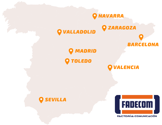 Centros Fadecom en Espana